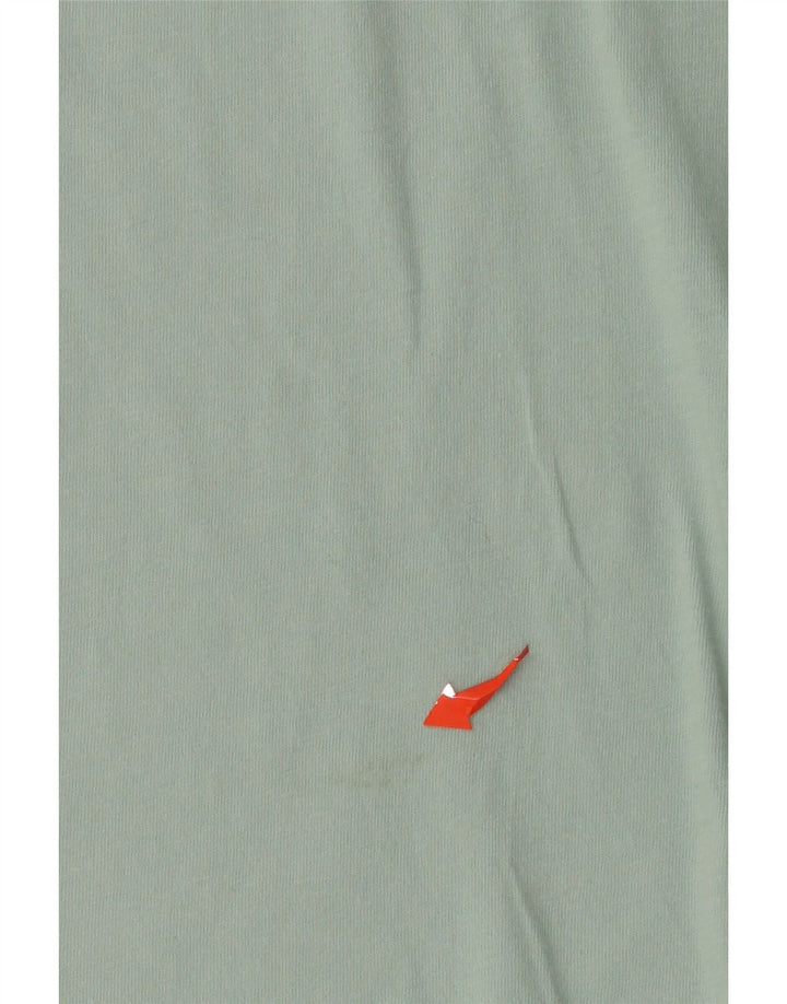 ADIDAS Mulheres Graphic Top Manga Longa UK 12/14 Médio Verde