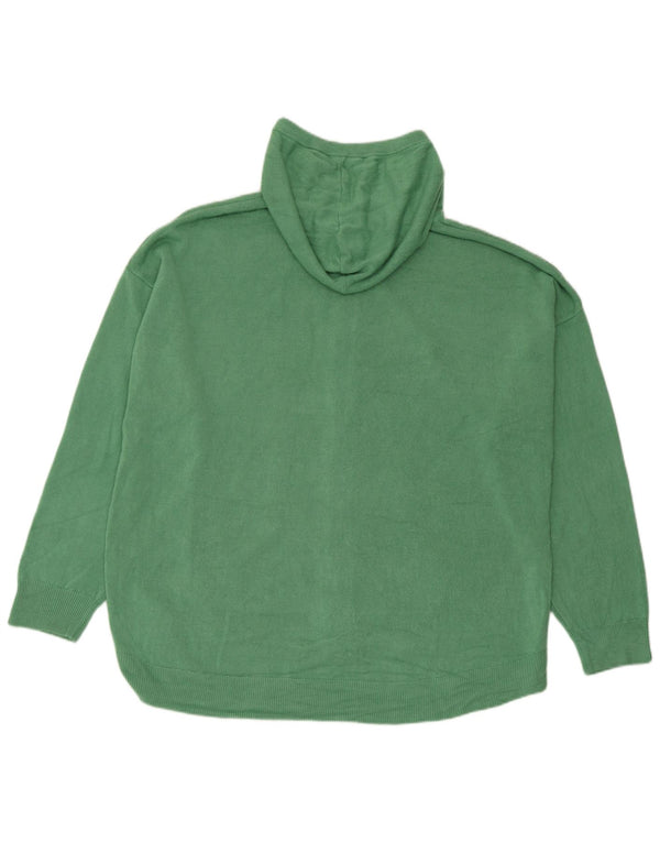 Suéter cardigã feminino com capuz grande Marks & Spencer UK 18 XL verde