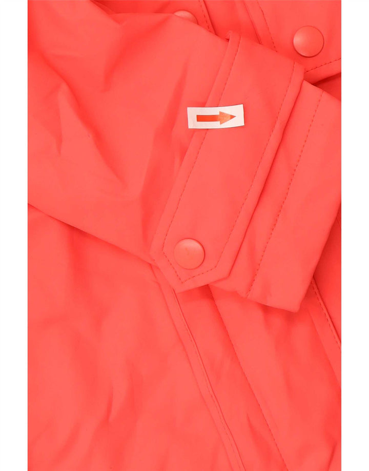Jaqueta de chuva feminina com capuz grande Marks & Spencer Reino Unido 8 pequena laranja