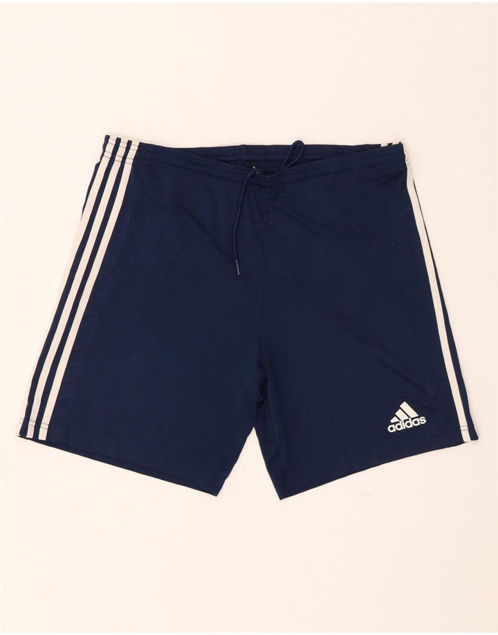 Shorts esportivos masculinos ADIDAS Aeroready médio azul marinho poliéster