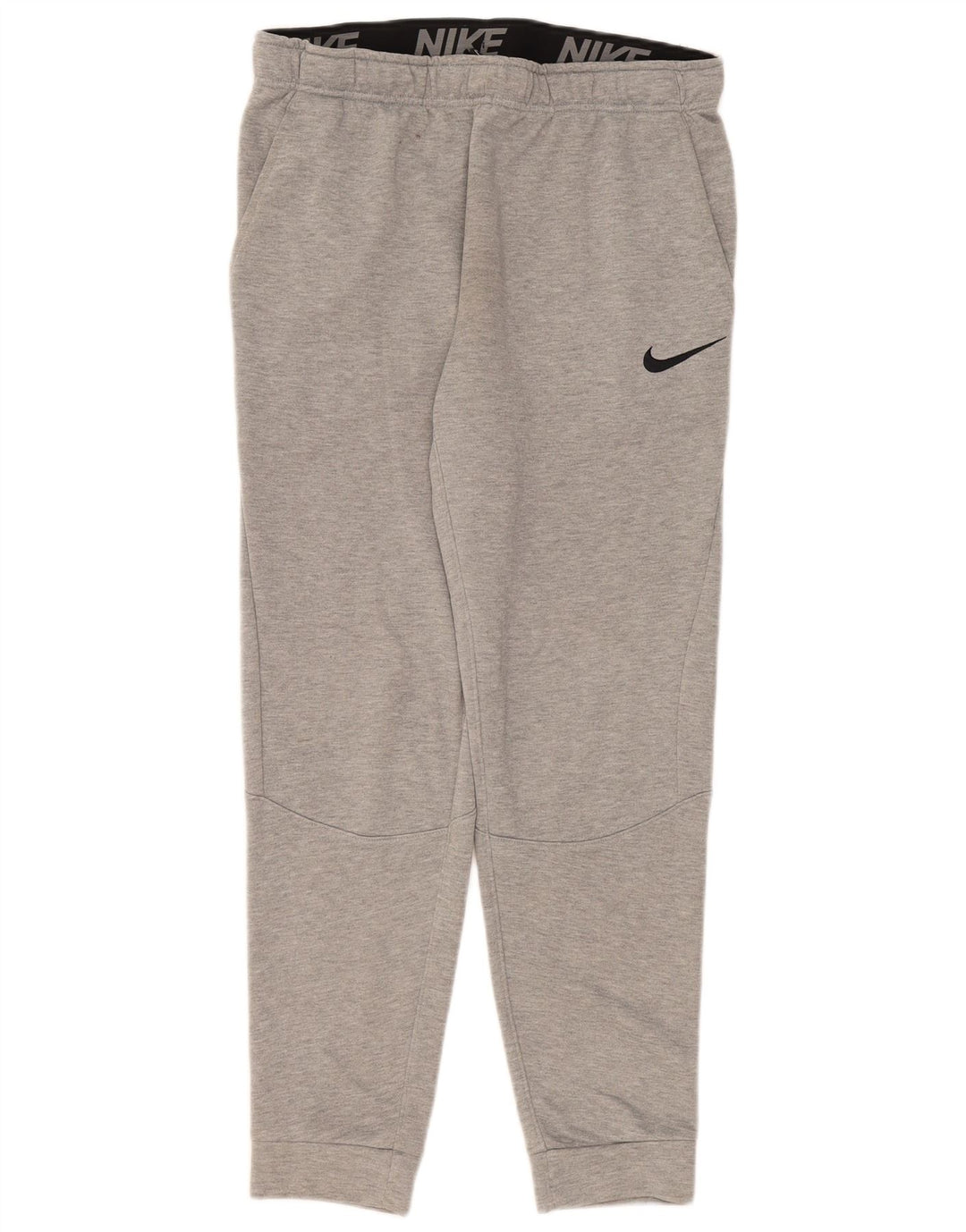 Calça de treino masculina NIKE Dri Fit joggers cinza médio poliéster