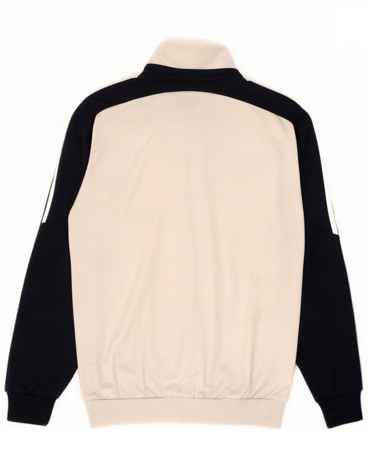 Adidas Mens Tracksuit Top Jacket Small White Colourblock Poliéster