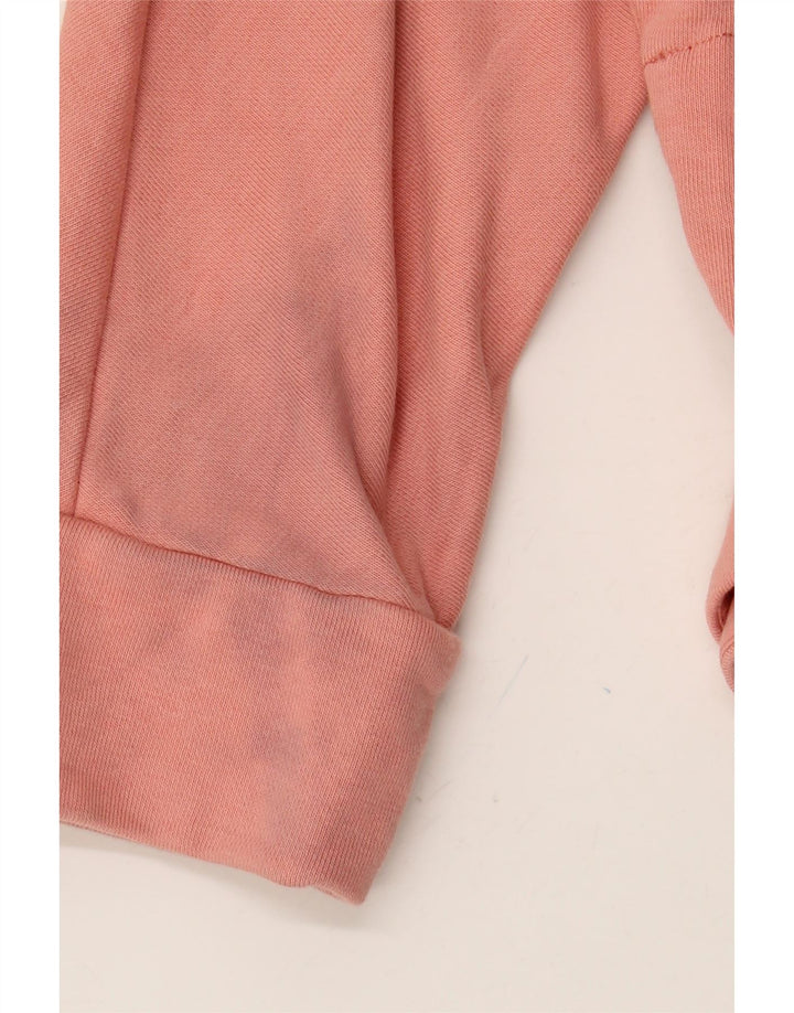 COS feminino oversized crop moletom jumper Reino Unido 10 pequeno algodão rosa