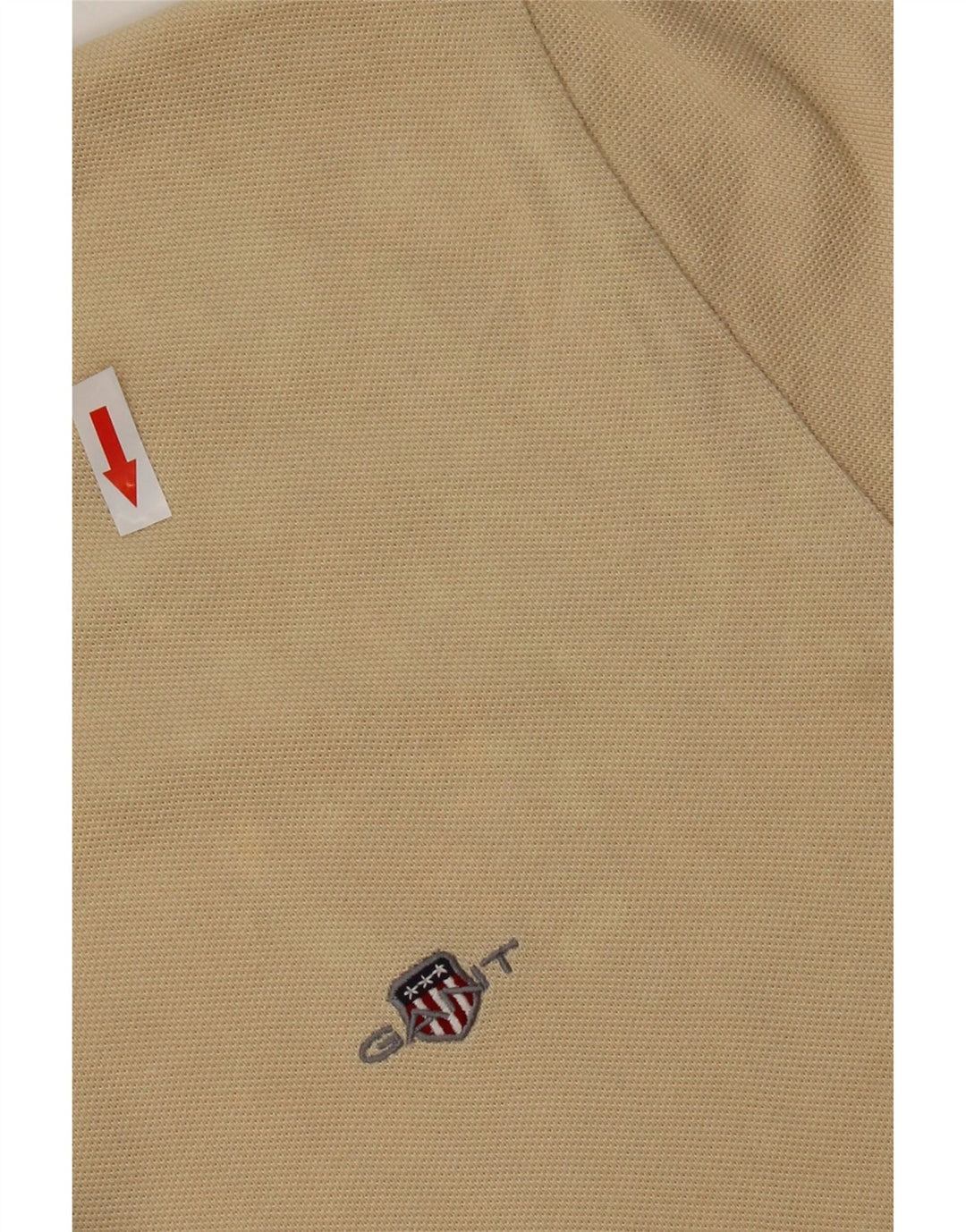 Camisa polo masculina GANT grande algodão bege