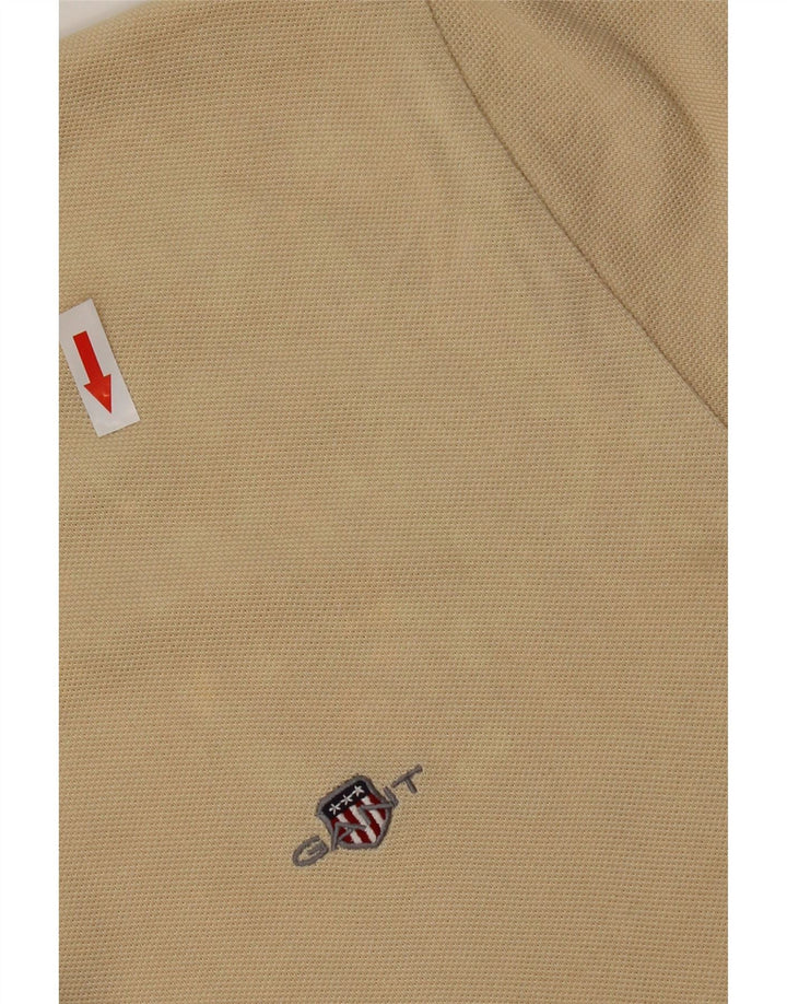 Camisa polo masculina GANT grande algodão bege