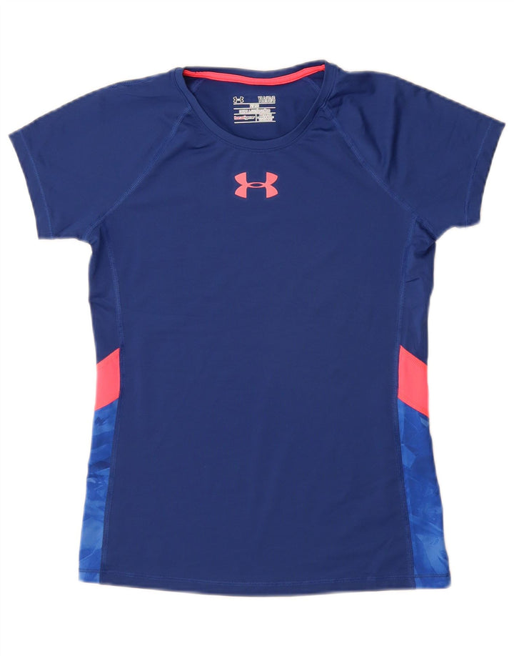 Camiseta feminina UNDER ARMOUR 11-12 anos grande azul