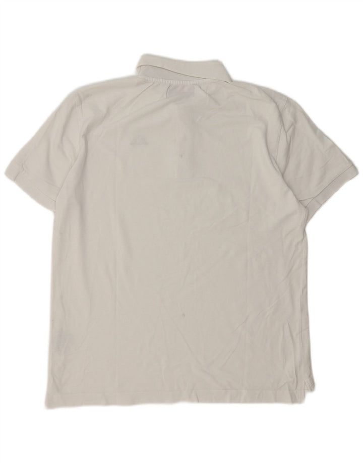 Camisa polo masculina Kappa grande algodão branco