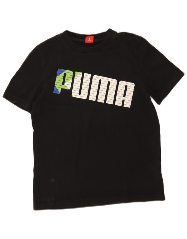 Camiseta Puma Menino Graphic 15-16 Anos Preto