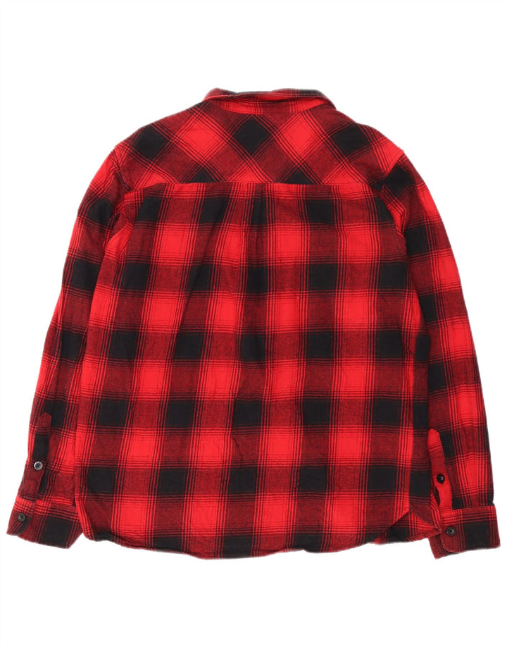 Camisa masculina de flanela Mountain Warehouse XL de algodão xadrez vermelho
