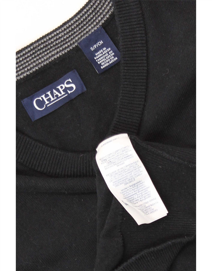 Regata masculina Chaps com colete pequeno de algodão preto