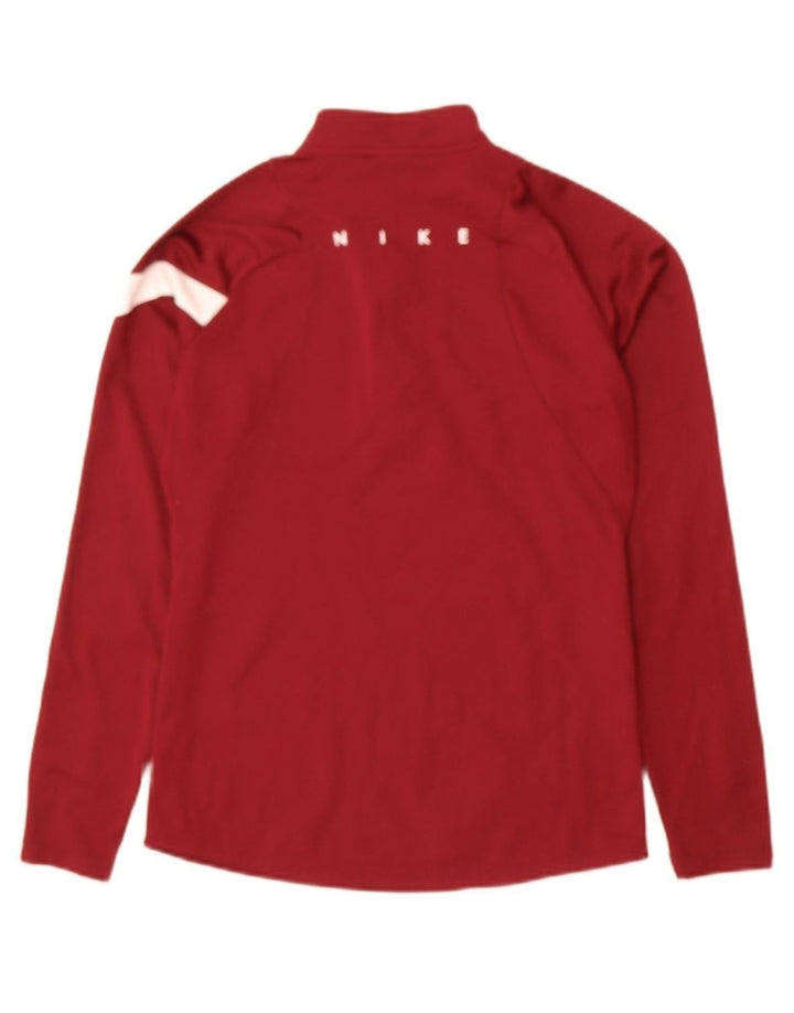 NIKE Masculino Dri Fit Graphic Pullover Treino Top XS Borgonha Colourblock