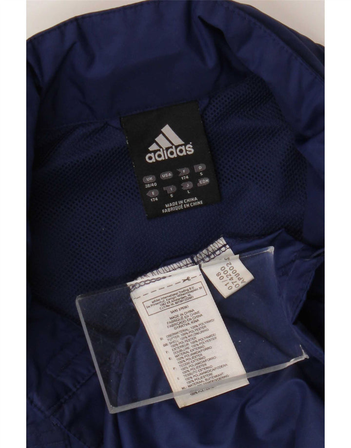 Jaqueta Adidas Masculina Graphic Rain UK 38/40 Médio Azul Marinho Colorblock