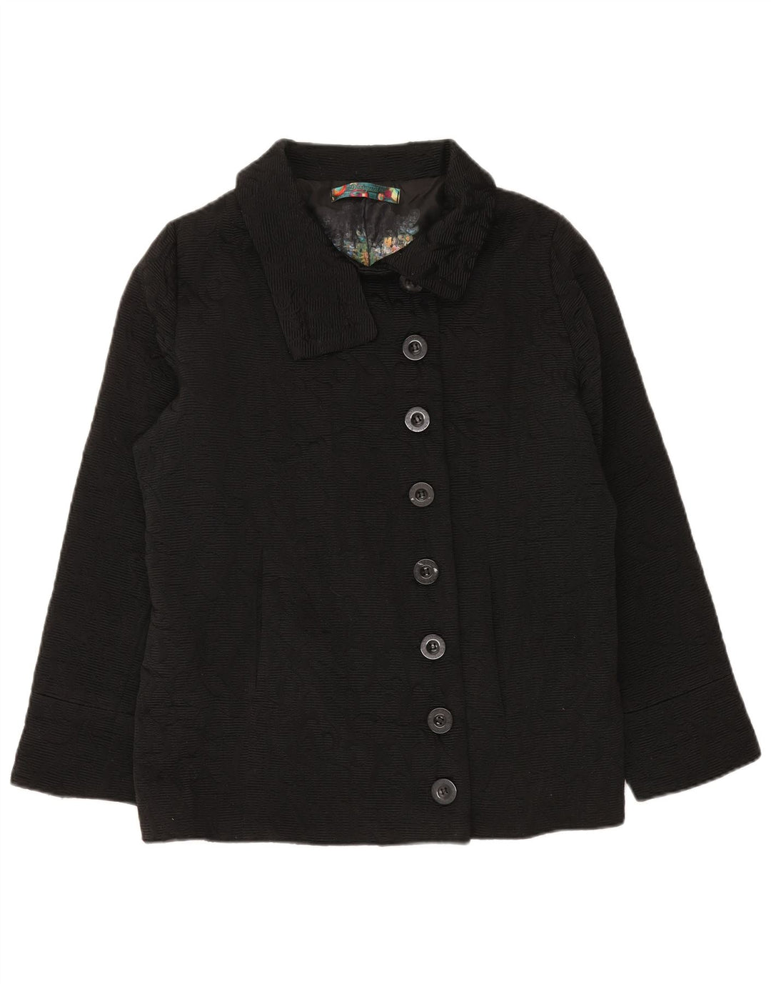 Sobretudo feminino Desigual EU 46 XL preto