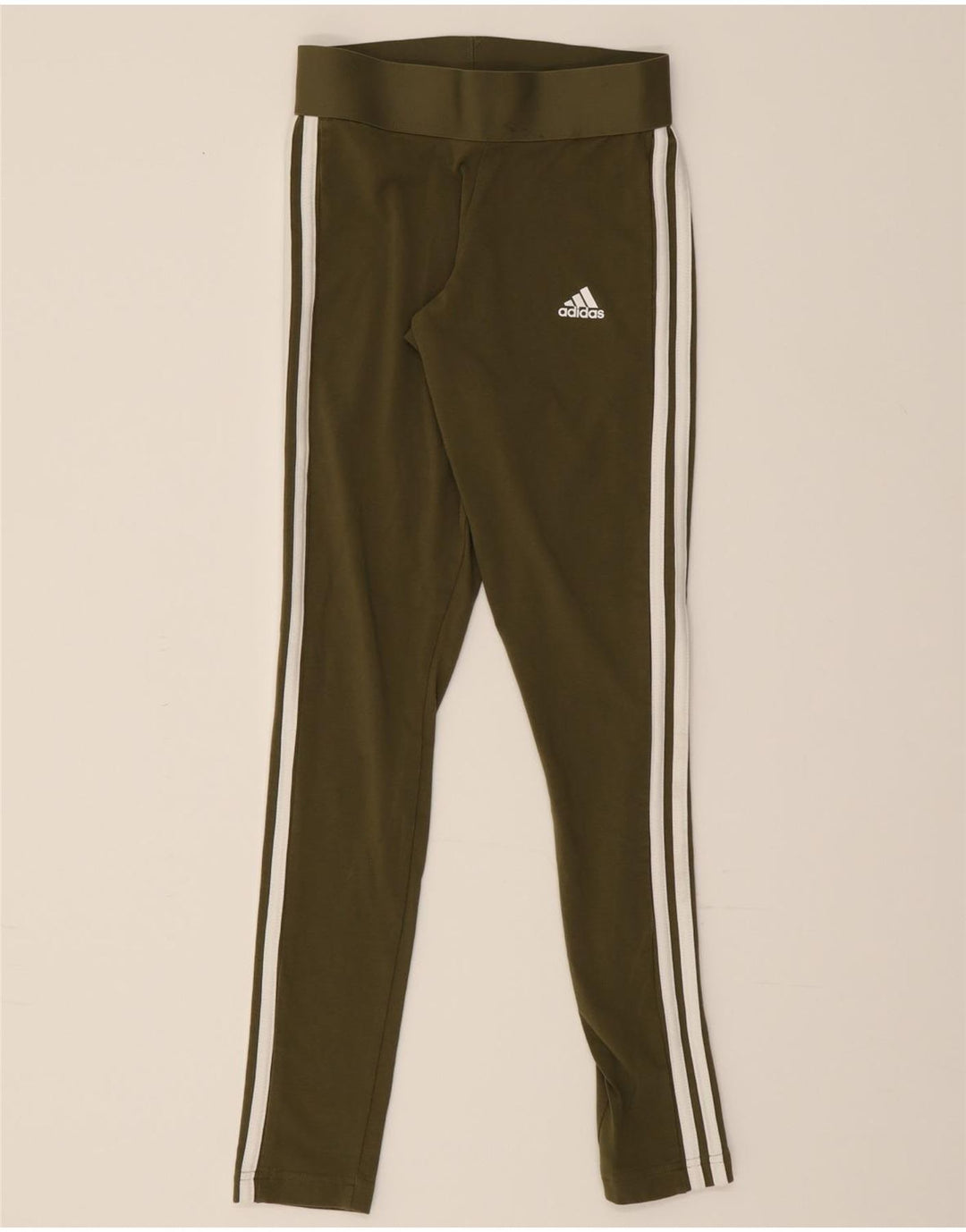 ADIDAS Womens Leggings UK 4/6 XS Green Cotton Vintage Adidas and Second-Hand Adidas from Messina Hembry 