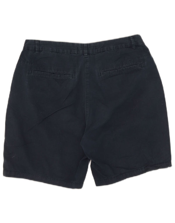 Shorts chino feminino Marks & Spencer Reino Unido 12 médio W31 algodão azul marinho
