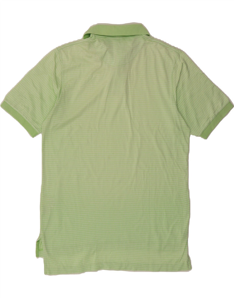RALPH LAUREN Mens Polo Shirt Medium Green Check Cotton Classic Vintage Ralph Lauren and Second-Hand Ralph Lauren from Messina Hembry 