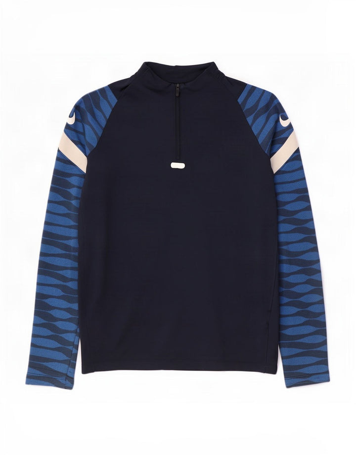 Nike Boys Dri Fit Pullover Treino Top 13-14 Anos XL Azul Marinho