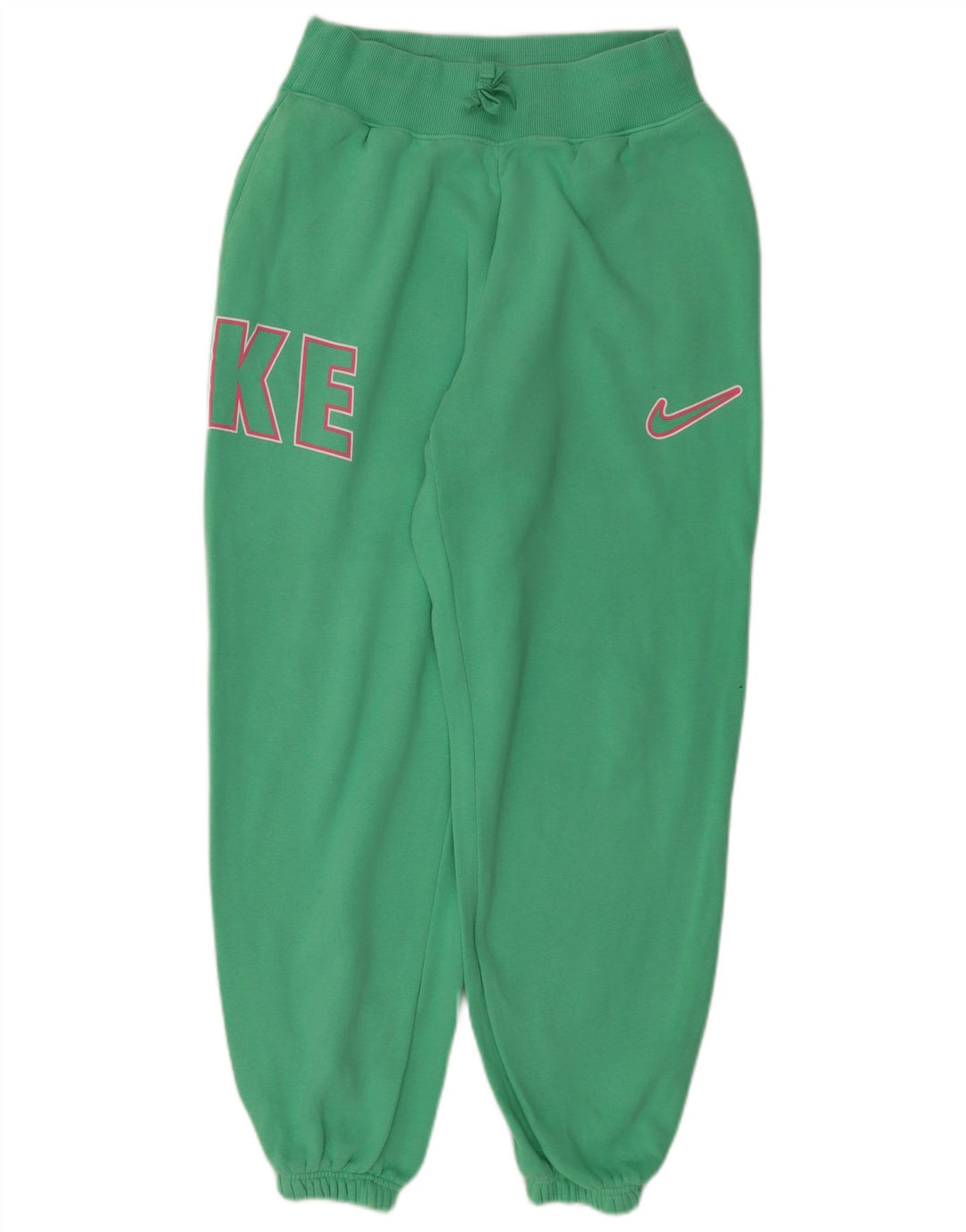 Calça esportiva feminina Nike Graphic Joggers UK 10 pequeno algodão verde