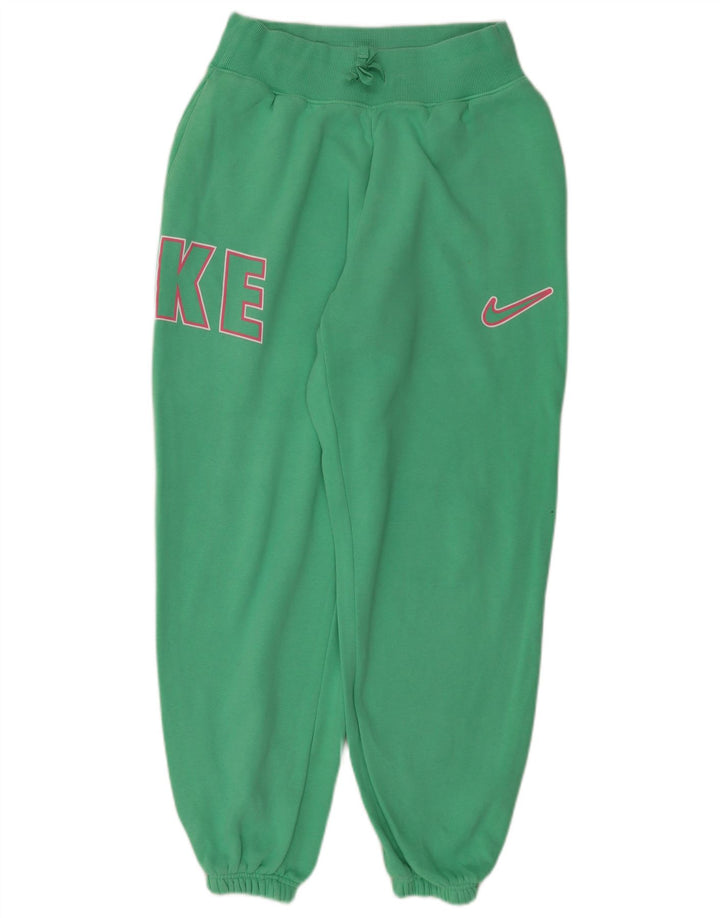 Calça esportiva feminina Nike Graphic Joggers UK 10 pequeno algodão verde