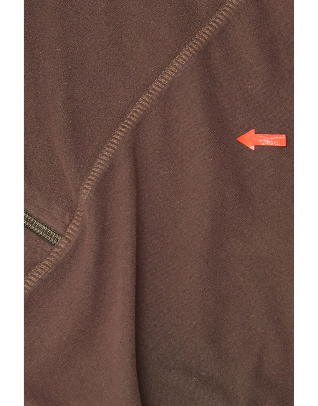 Suéter masculino de lã com zíper completo Jack Wolfskin grande marrom