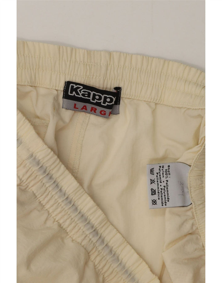 Shorts de natação masculino KAPPA grande off white poliamida