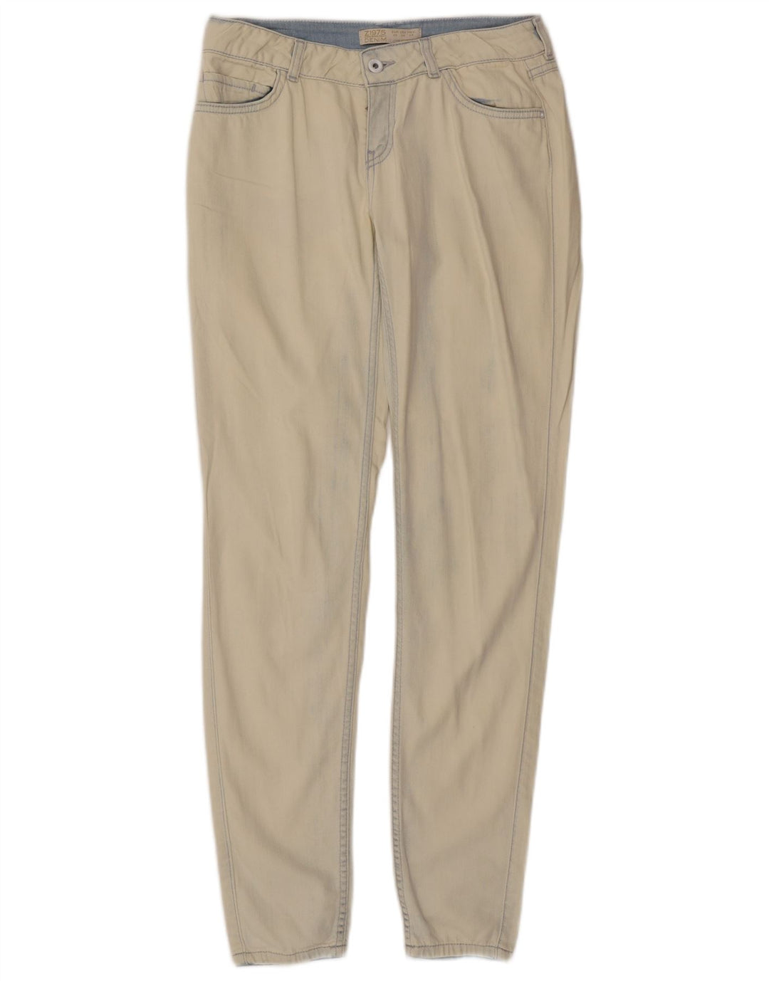 Zara Jeans Slim Feminino EU 36 XS W26 L31 Off White