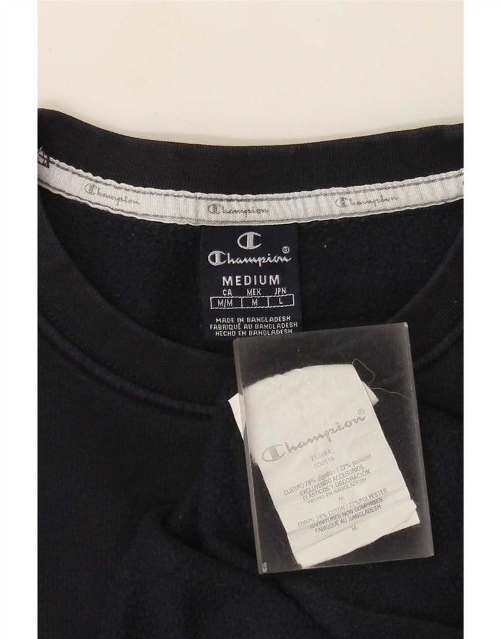 Champion moletom masculino jumper médio azul marinho algodão