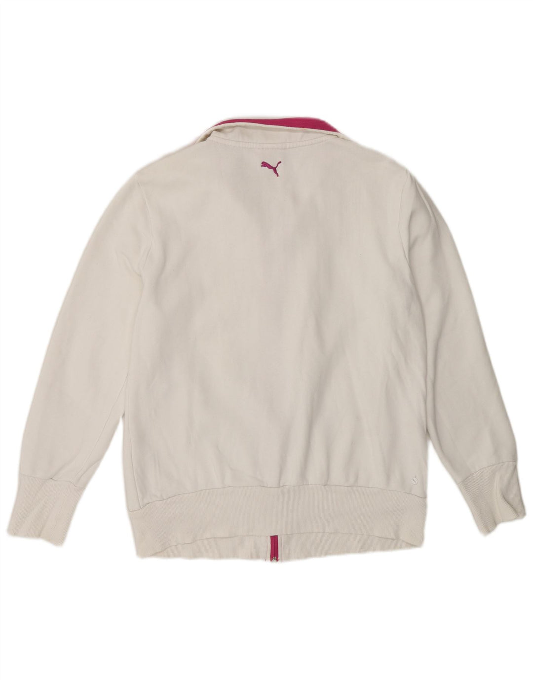 Jaqueta feminina Puma Graphic Tracksuit UK 14 grande bloco colorido branco