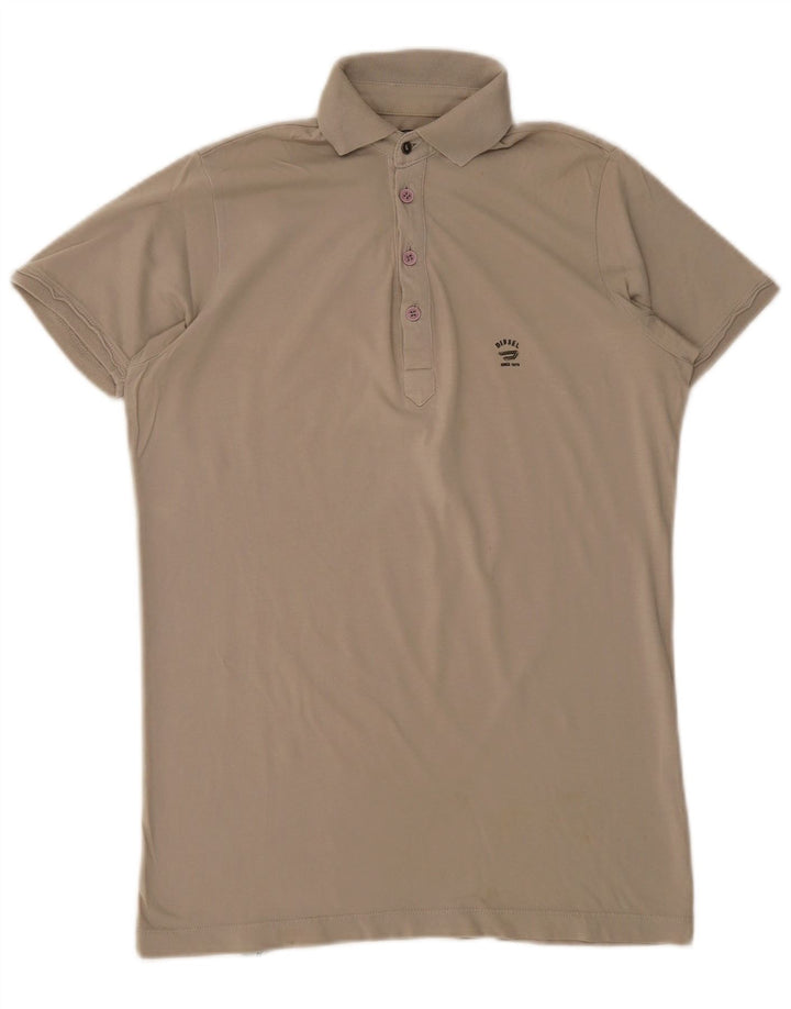 Camisa polo masculina DIESEL pequena bege