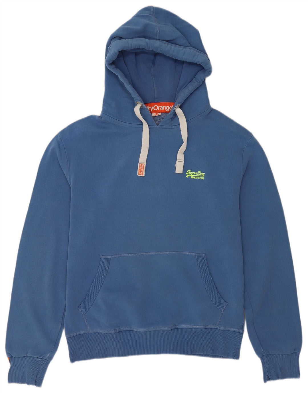 Suéter com capuz masculino Superdry 2XL algodão azul