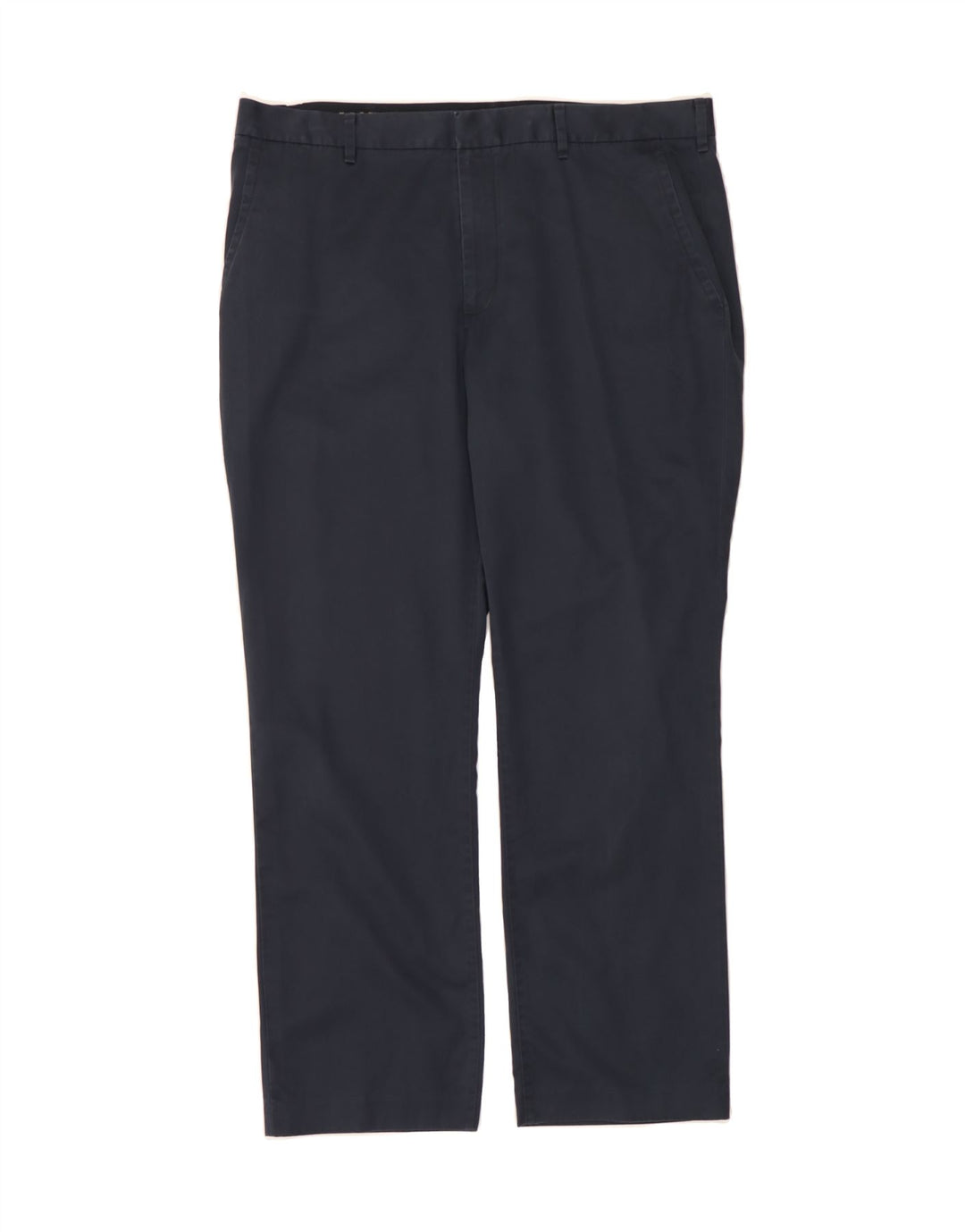 BONOBOS Mens Straight Chino Trousers W38 L30 Navy Blue Cotton Vintage BONOBOS and Second-Hand BONOBOS from Messina Hembry 