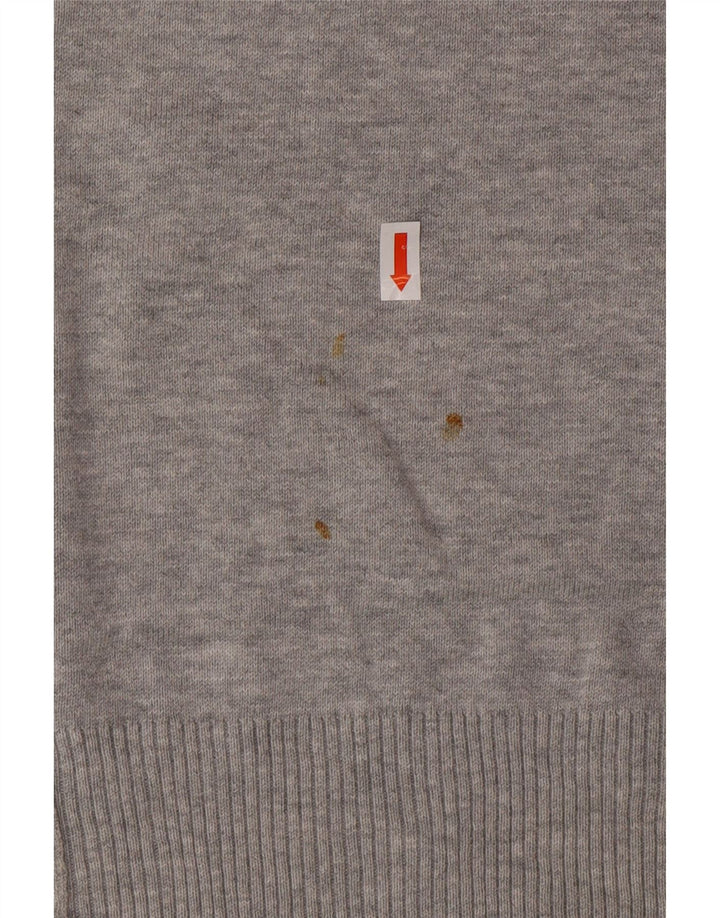 Suéter masculino DIESEL com gola redonda e algodão cinza grande