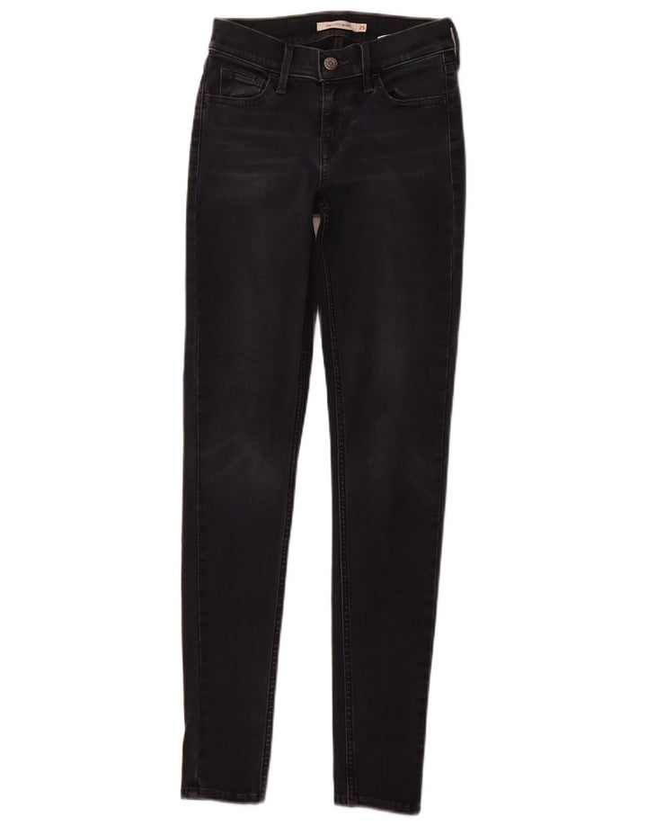 Calça jeans feminina LEVI'S 710 Super Skinny W25 L30 algodão preto