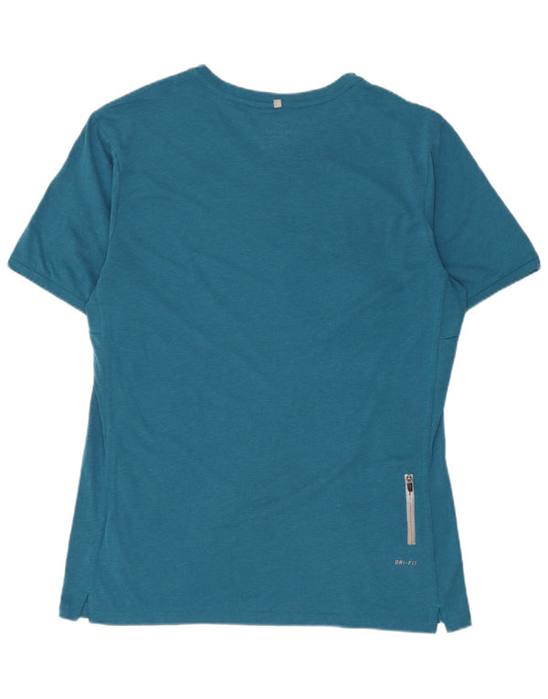 Camiseta Nike Masculina Dri Fit Top Grande Azul Poliéster