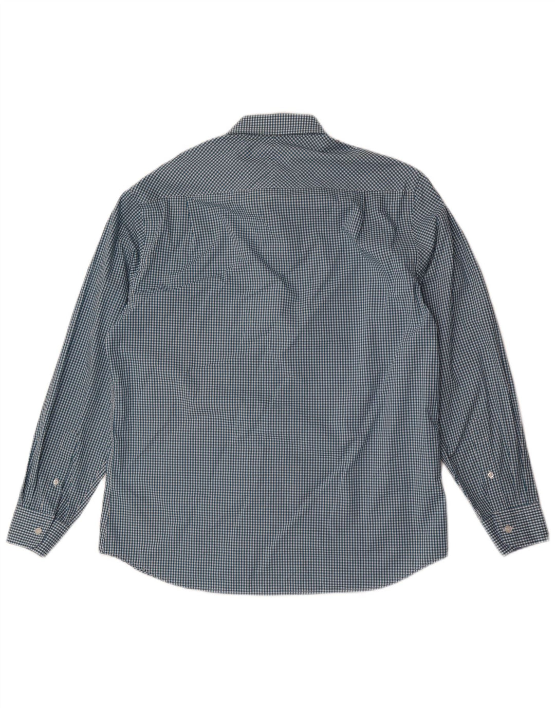 Camisa masculina Nautica tamanho 16 1/2 grande algodão guingão azul
