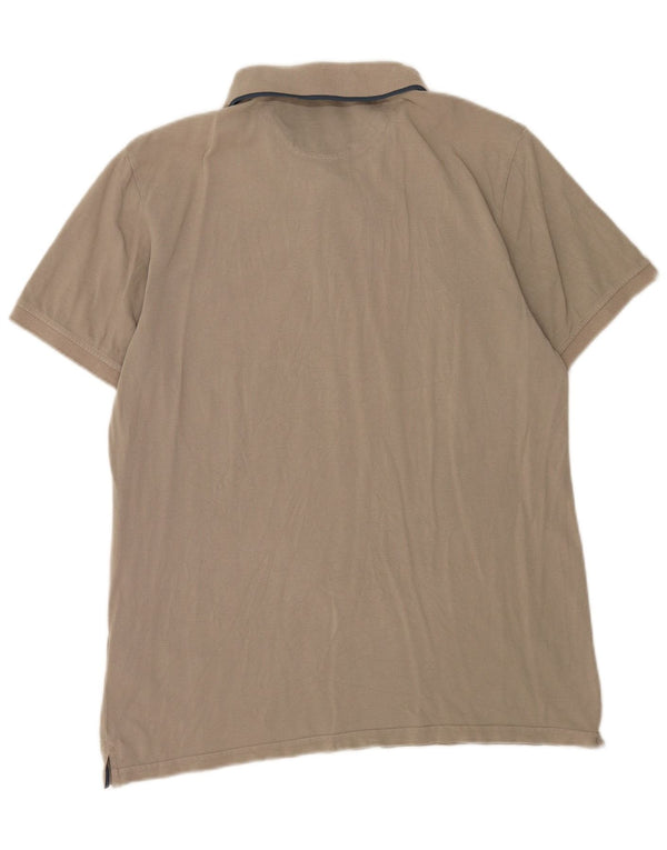 Camisa polo masculina Timberland Slim Fit grande algodão bege