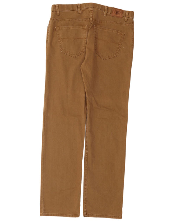 Jeans retos masculinos Marks & Spencer W38 L33 algodão marrom