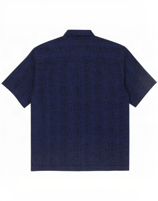 Camisa Quiksilver Menino Manga Curta 15-16 Anos Grande Azul Marinho Geométrico