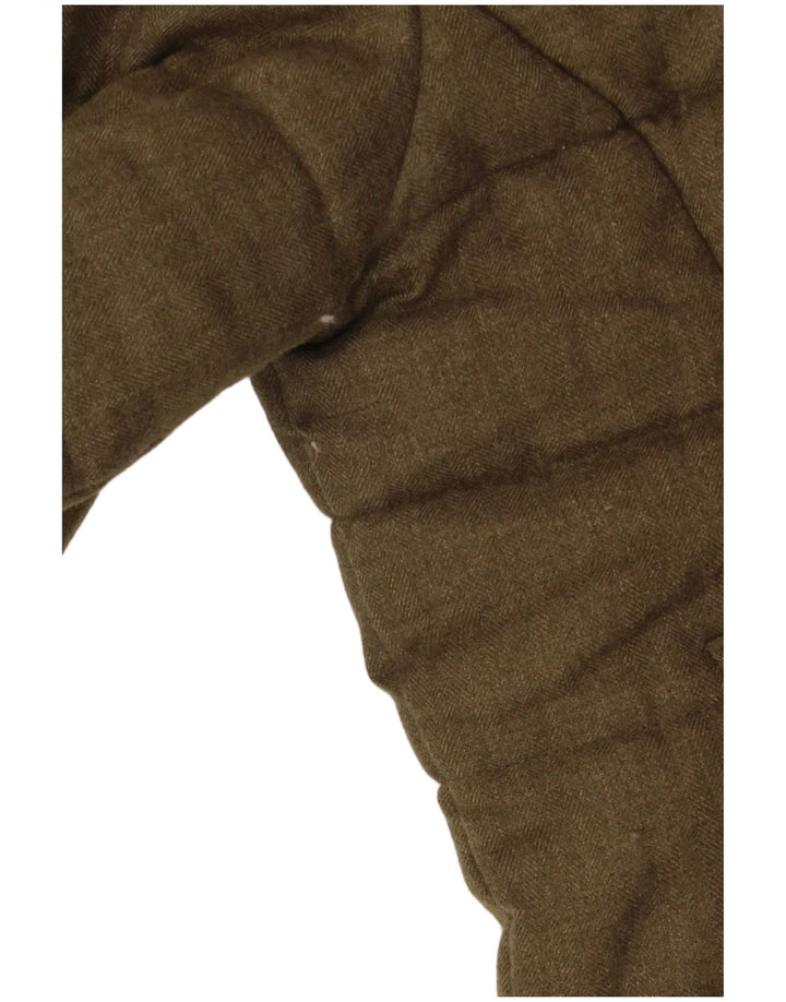 Jaqueta feminina Superdry com capuz e acolchoada UK 14 médio cáqui inverno