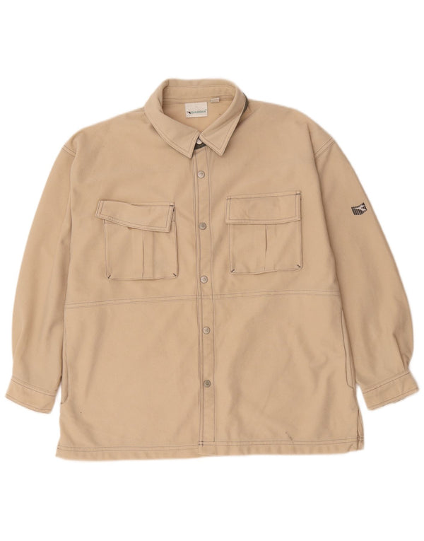 Camisa masculina Diadora UK 40 médio bege