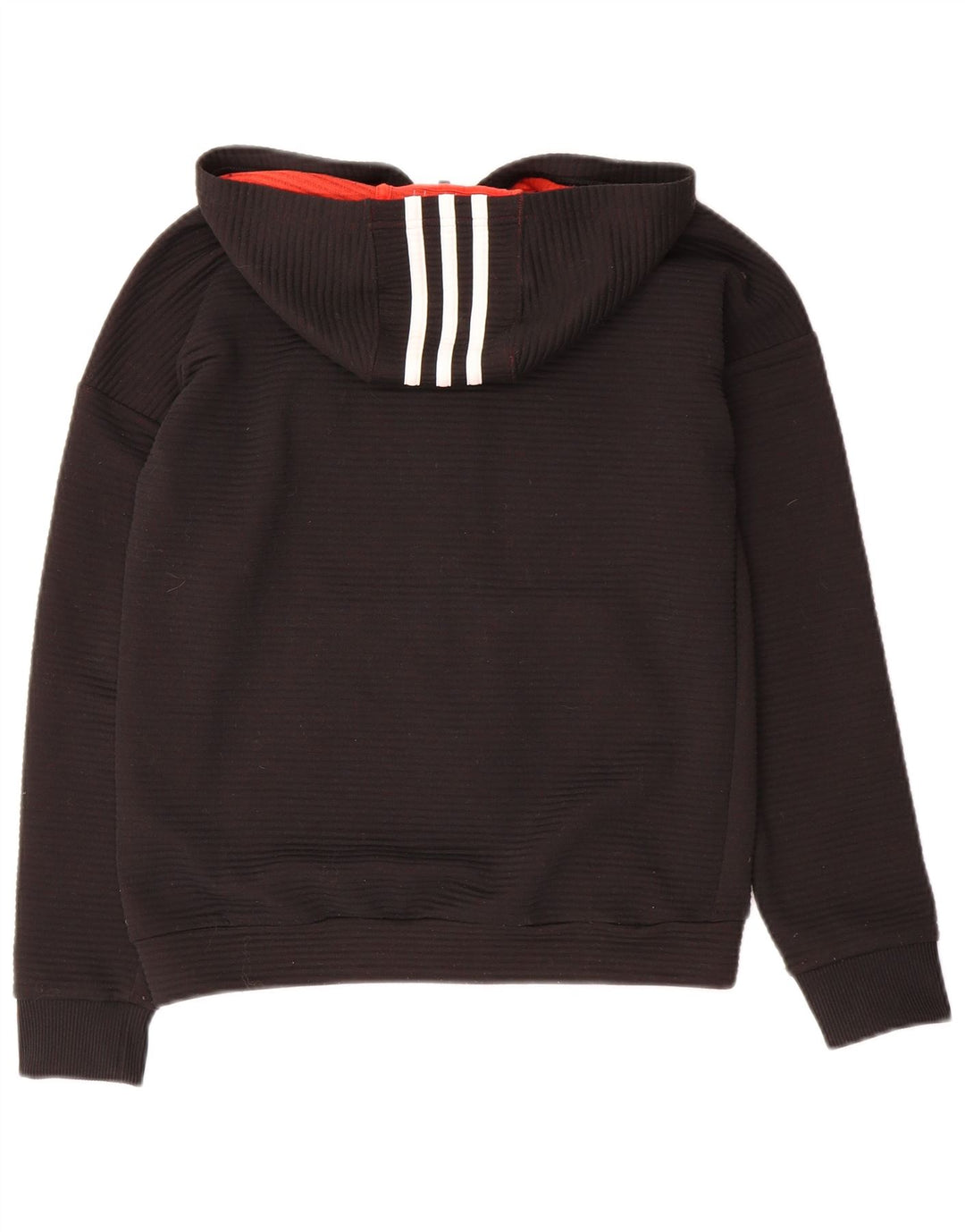 Suéter Adidas Boys Zip com capuz 11-12 anos preto poliéster