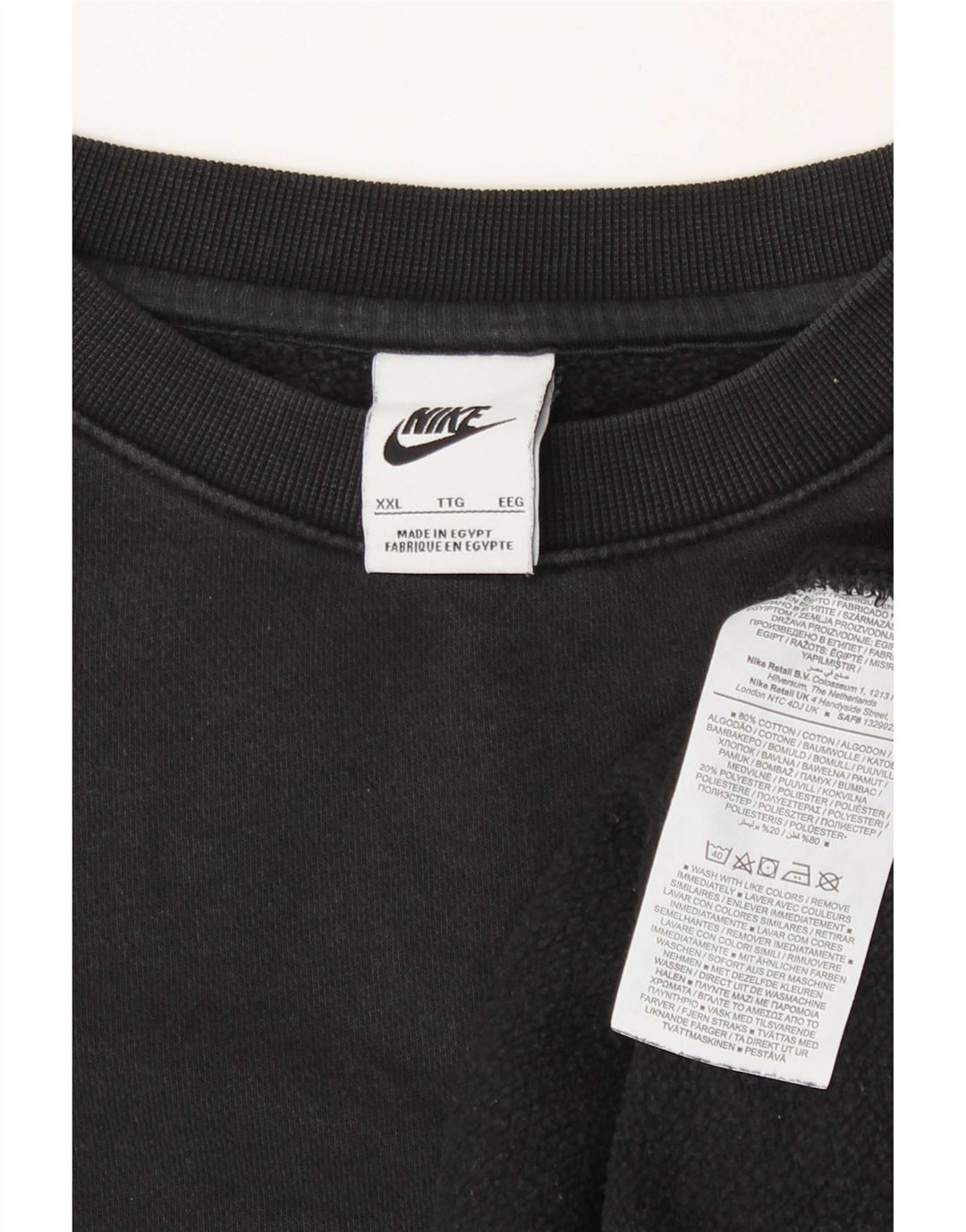 Moletom masculino Nike Jumper 2XL algodão preto