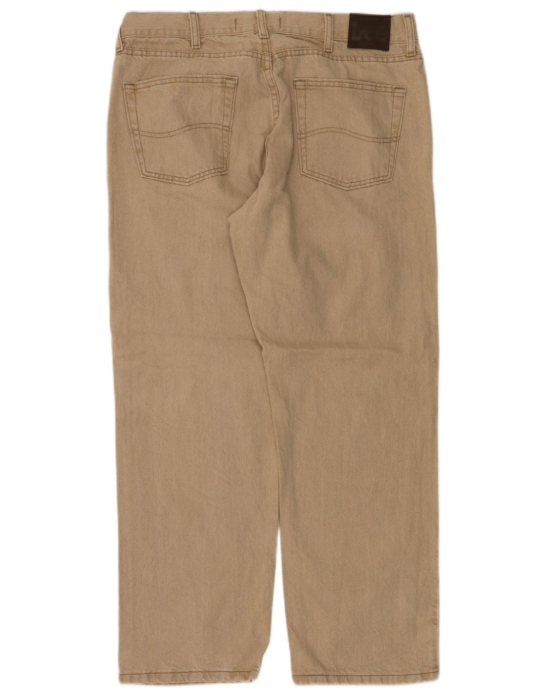 Calça jeans reta masculina LEE Regular Fit W36 L29 algodão bege
