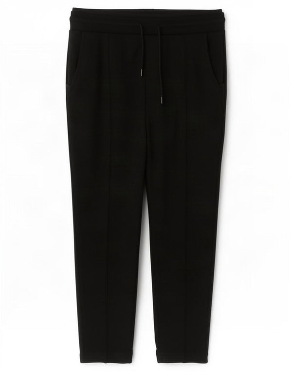 Zara Calça de treino masculina Joggers médio preto poliéster