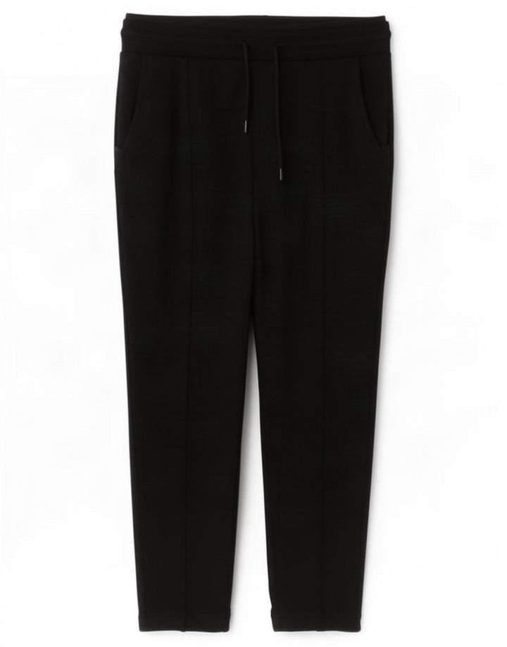 Zara Calça de treino masculina Joggers médio preto poliéster