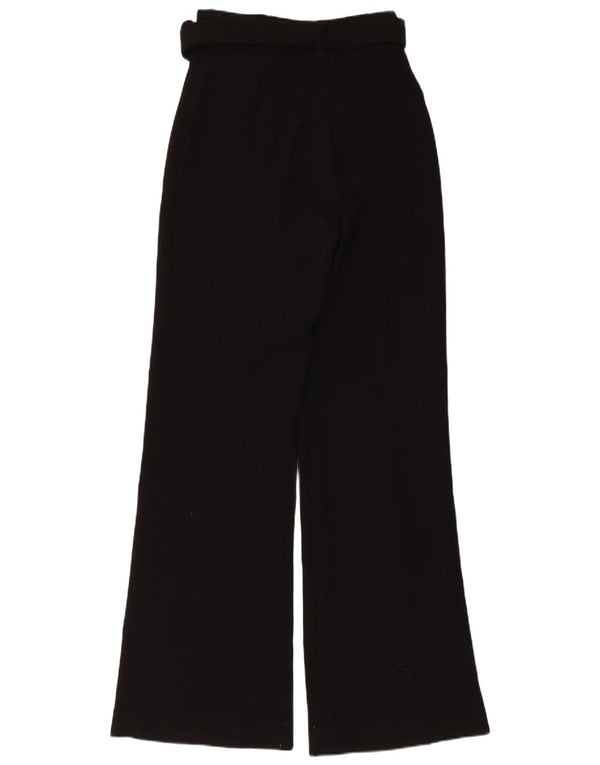 Zara Calça feminina casual cintura alta bootcut médio W28 L33 preta