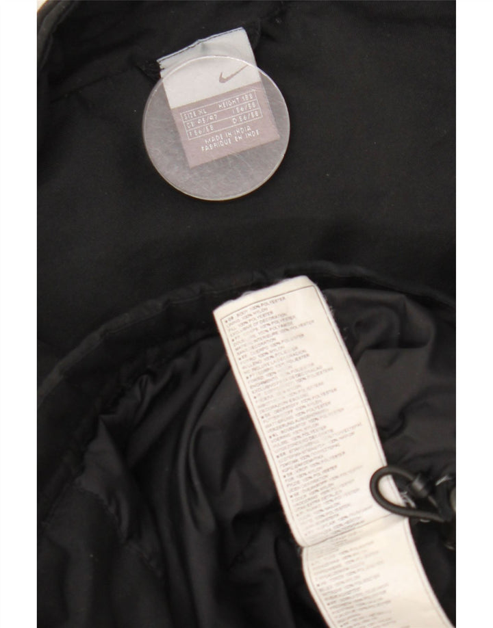 Jaqueta corta-vento masculina Nike UK 42 XL poliéster preto