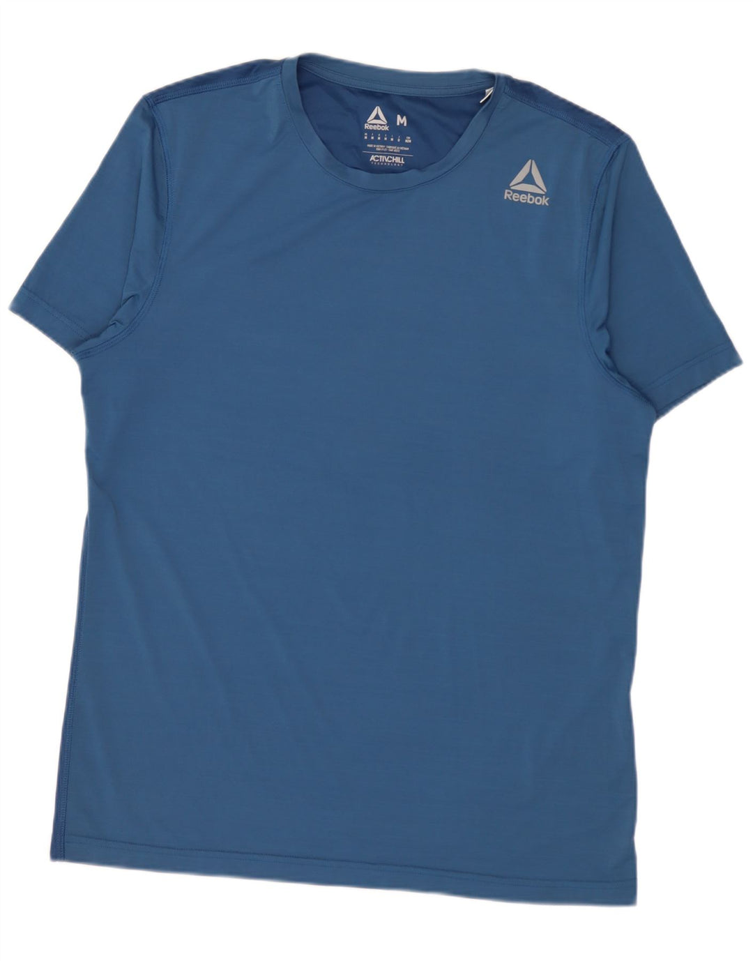 Camiseta masculina Reebok Top médio azul nylon