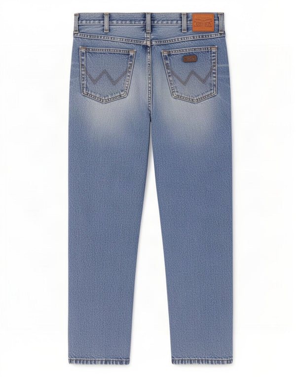 Wrangler Masculino Ohio Straight Jeans W36 L32 Azul Algodão