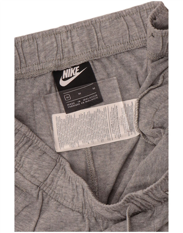 Shorts esportivos masculinos Nike médio cinza algodão